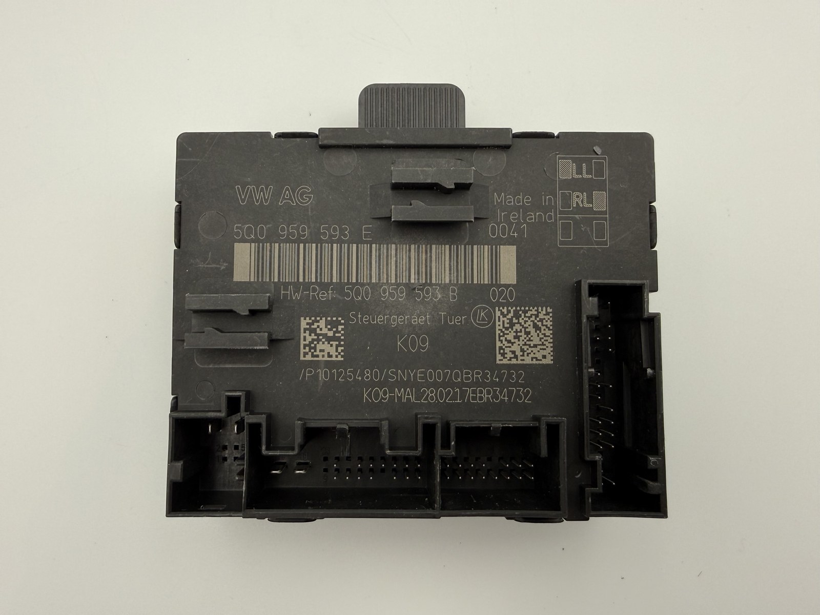 VW GOLF MK7 MK7.5 O/S RIGHT FRONT DOOR CONTROL UNIT ECU MODULE 5Q0959593E